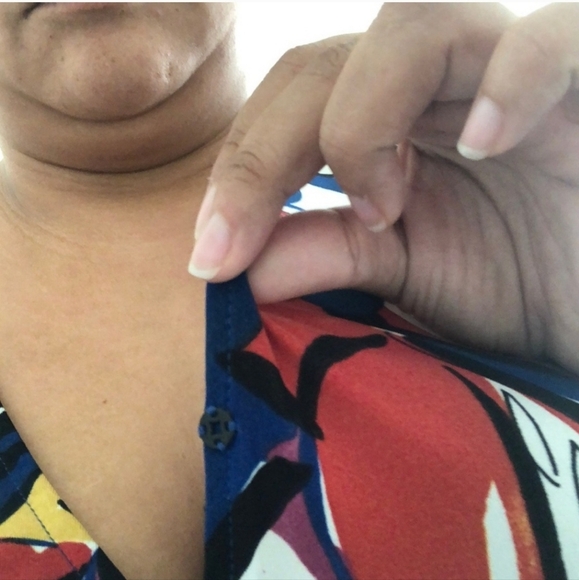 ELOQUII - Faux Wrap Havana Floral Dress With Side Slit - Plus Size 18 - Picture 4 of 9